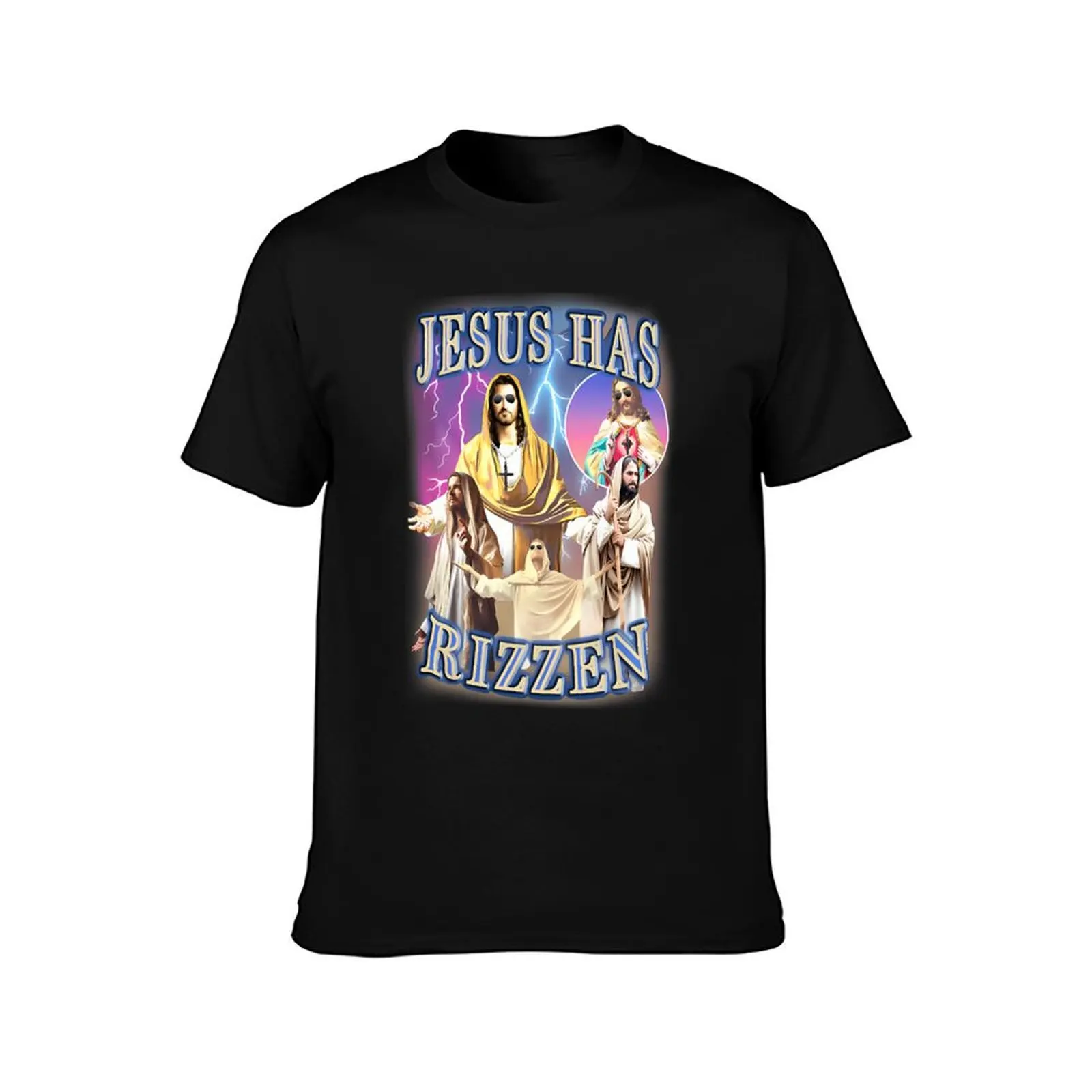 Jesus Has Rizzen T-Shirt sports fans graphic shirts customizeds t shirt for men