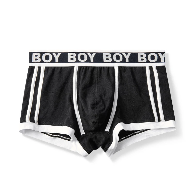 Fashion Men\'s Panties Underpants Cotton Soft Male Comfortable Breathable Boxer Shorts Youth U Bulge Pouch Sexy Underwear Cuecas