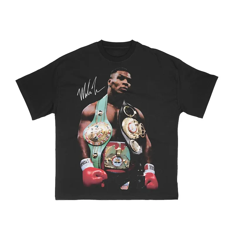 

Mike Tyson Boxing Graphic Tee | Y2K Shirt | Vintage Streetwear | Autographed T-Shirt