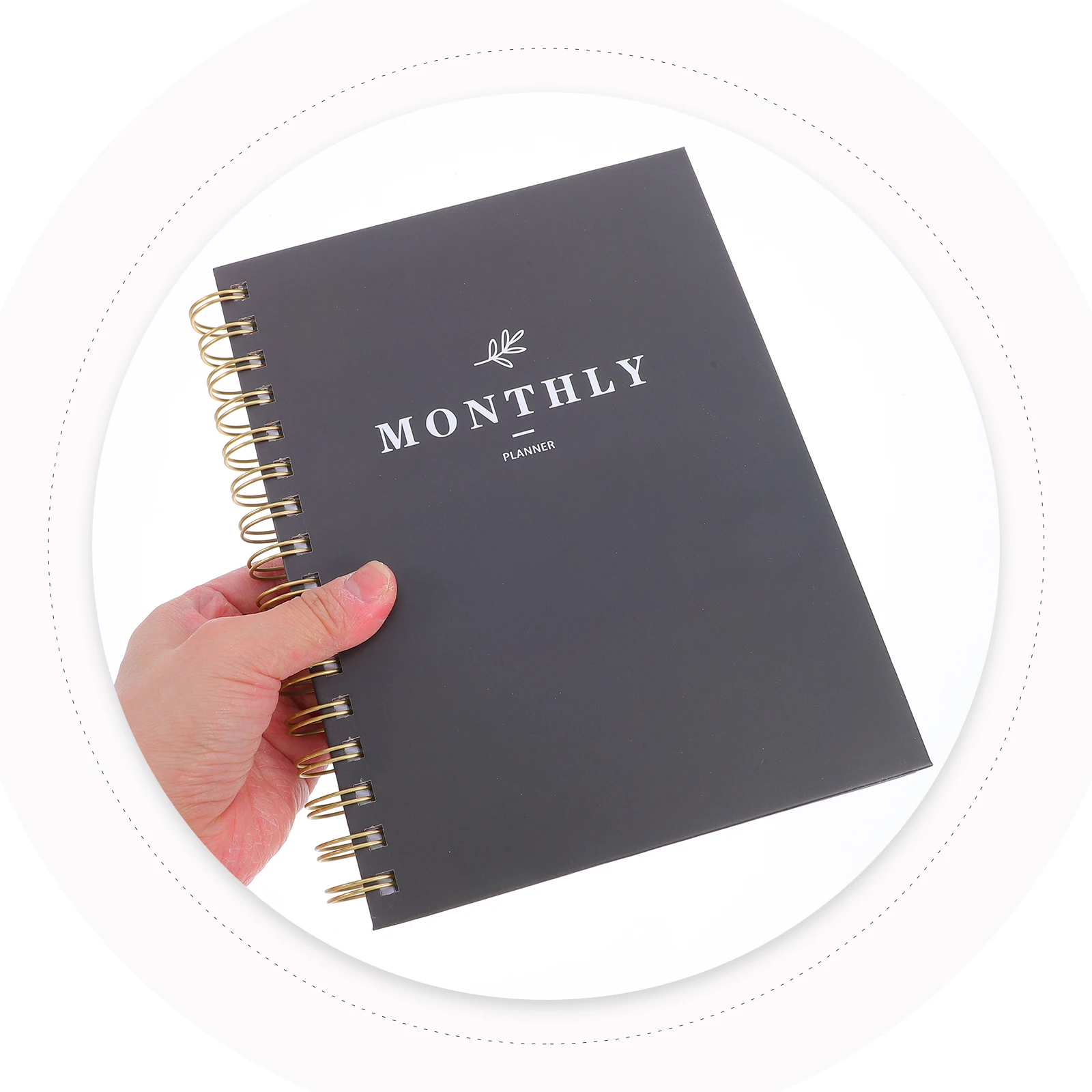 

Financial Plan Daily Notepad Planner Monthly Desk Agenda Book Work Detailed Schedule Book Simple Elegant Design Personal Family