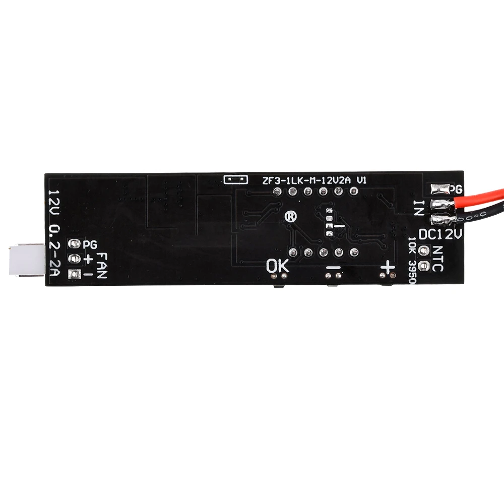 Imagem -02 - Controlador de Velocidade Módulo Driver para Computador Chassis Módulo de Redução de Ruído Único 12v 2a dc Pwm 23 Fios Ventilador Controle de Temperatura
