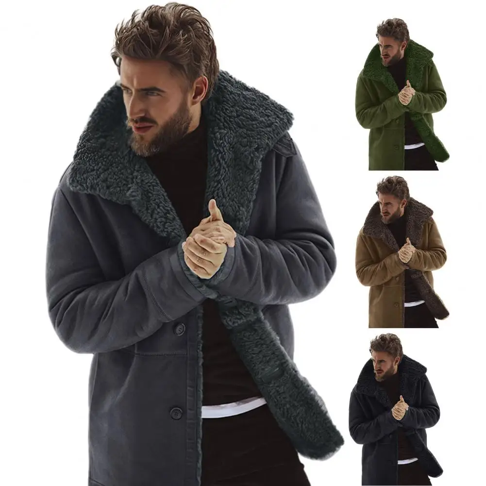

Winter New Fashion Trend Retro Sports Thick Warm Lamb Wool Jacket Men's Casual Loose Comfortable High-Quality Plus Size Jacket
