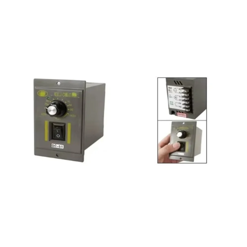 6 Terminals Motor Speed Controller Switch DC-51 220V DC 24V Output Voltage Regulator Dimmer Forword Controller