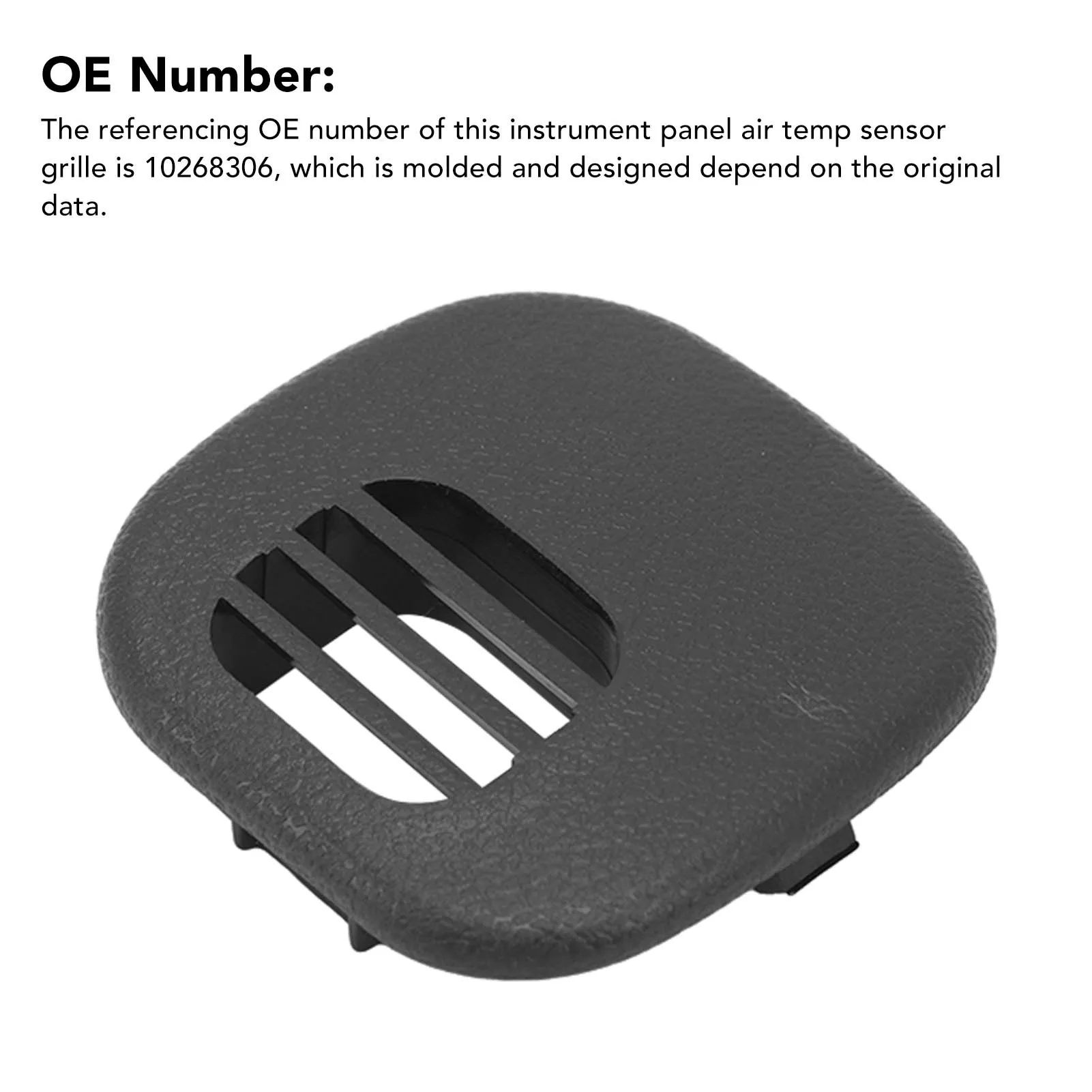 Air Temp Sensor Grille Vent Cover Wear Resistant 10268306 Impact Proof Instrument Panel Air Temp Sensor Grille for  C5