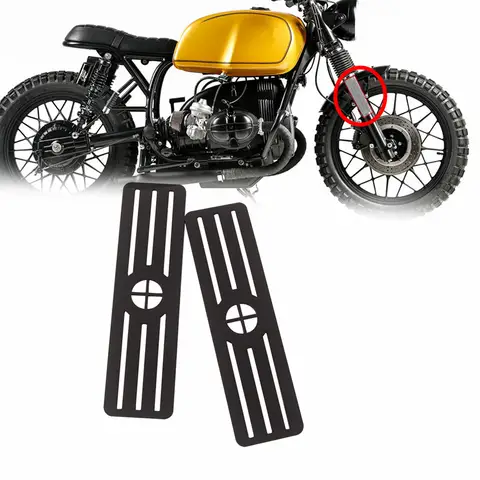 Accessoires de couverture ornementale de fourche avant de moto, 1 paire pour BMW R80 R100