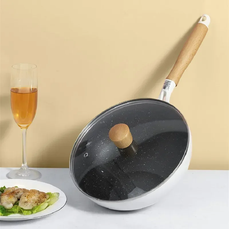 Nonstick Pan Cooking Pot Saucepan Cookware Kitchen Accessories Home Utensils Complete Kit Nduction Cooker Camping  Fryer