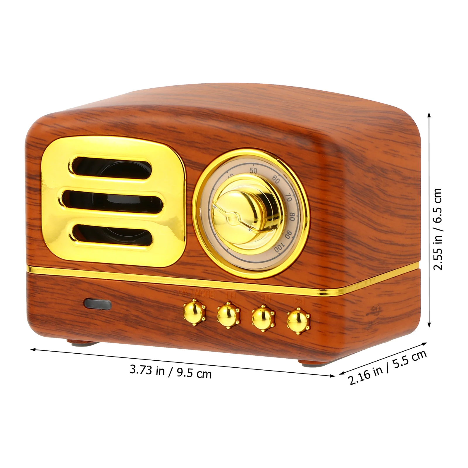 

1 set 1 Set Retro Mini Speaker Wireless Subwoofer Portable Loudspeaker Box Multi-Color Desktop Decoration Vintage Music Audio