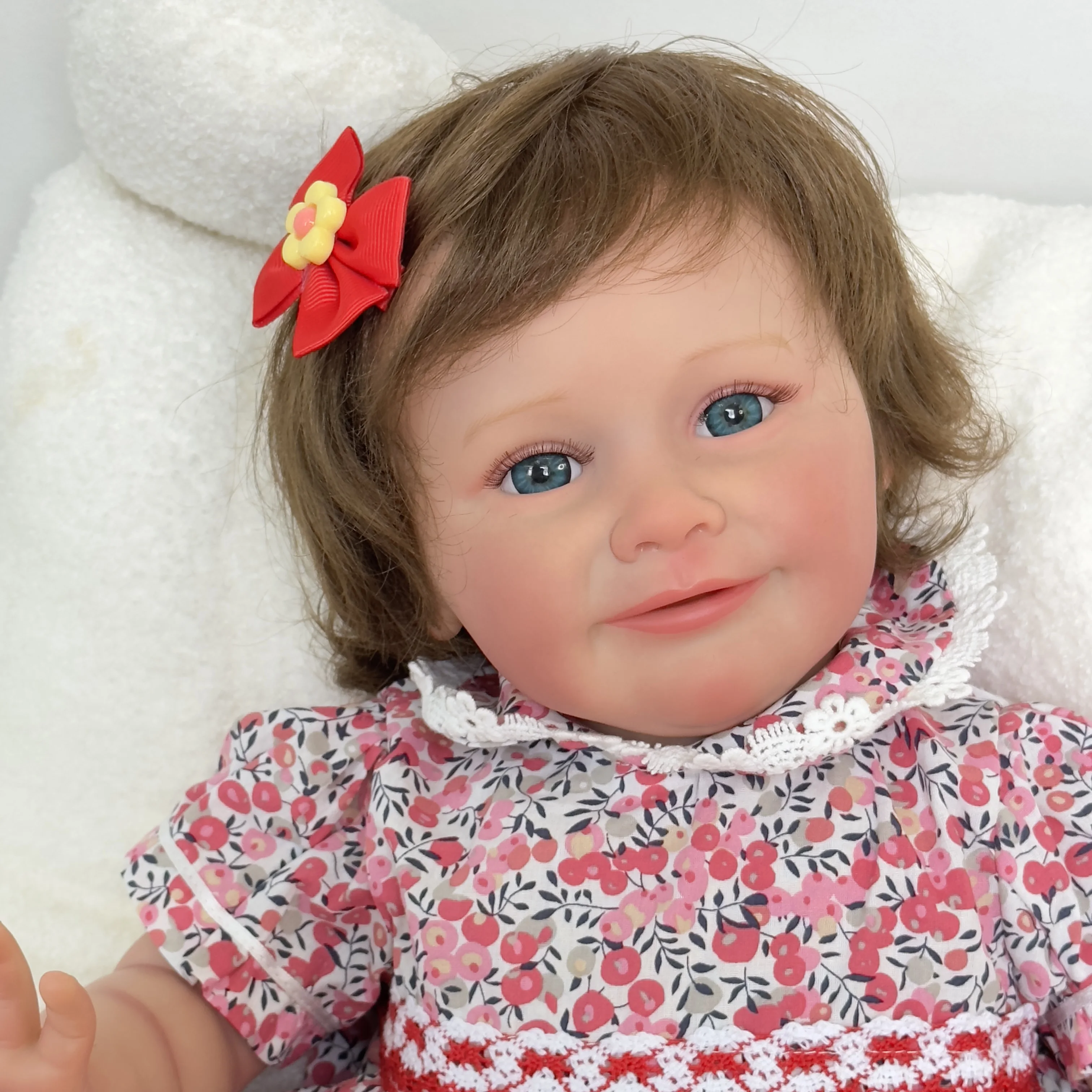 

NPK 60cm Reborn Baby Doll Zoe Lifelike Soft Cuddly Body Doll Handmade with Genesis Paint Visible Veins Multiple Layers