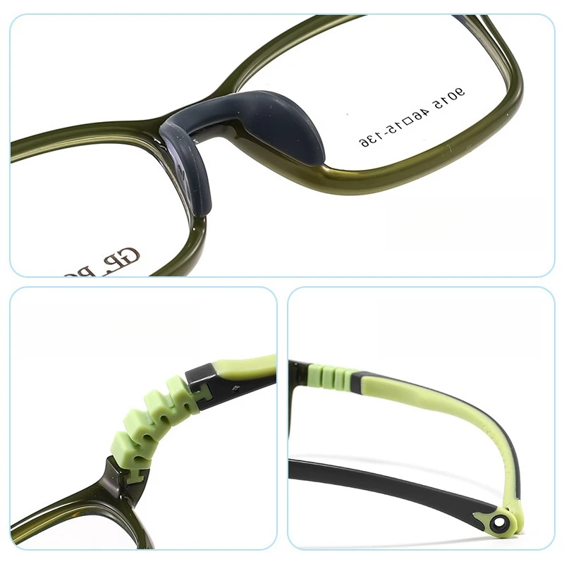YIMARUILI New Ultralight Silicone Children Eyeglass Frame Boy Fashion Safety Kids Optical Prescription Glass Frames Girls 9015ET