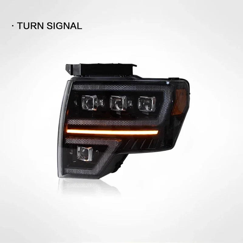 Car Lights for  Raptor F150 Headlights 2008-2014 F-150 LED Lens Headlamp Daytime Running Light Automotive Accessories