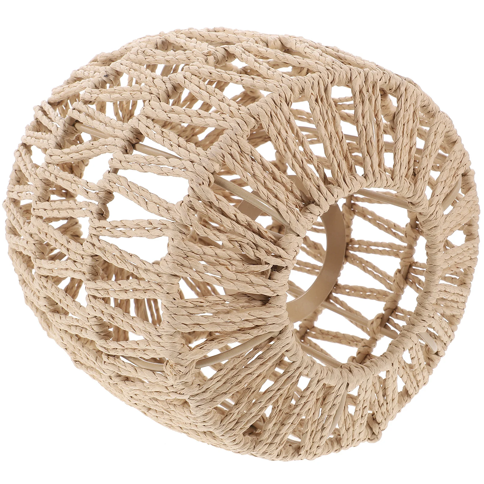 

Paper Rope Lampshade Imitation Rattan Light Cover Ceiling Light Decor Vintage Style Indoor Lighting Decor Rustic Practical