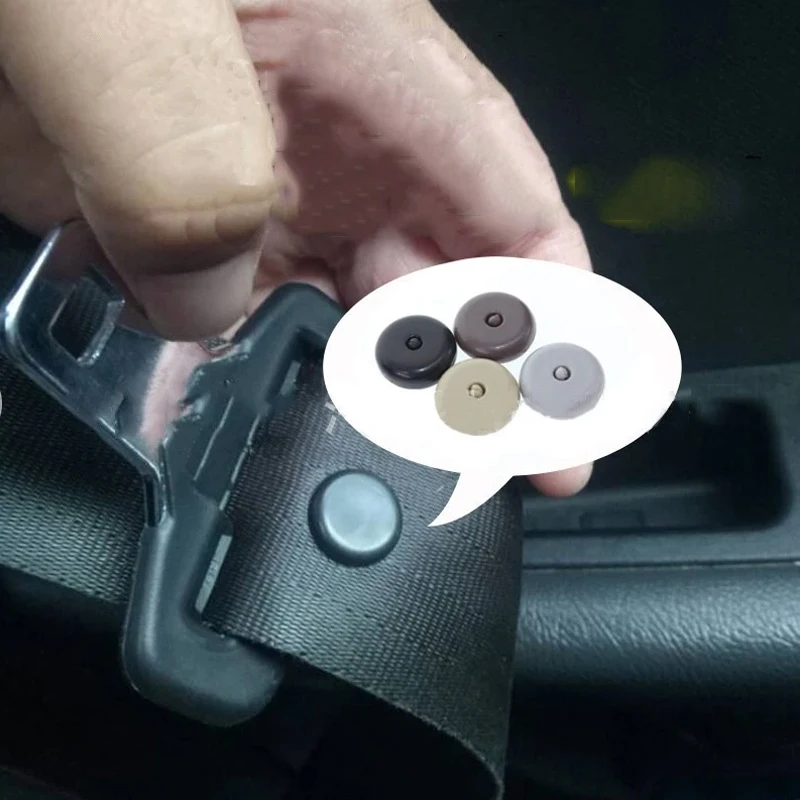 1-20Pc Car Safety Seat Belt Limiter Buckle Clip Seatbelt Stopper Button Retainer Black Automobile Interior Seat Belt Accessories view 2