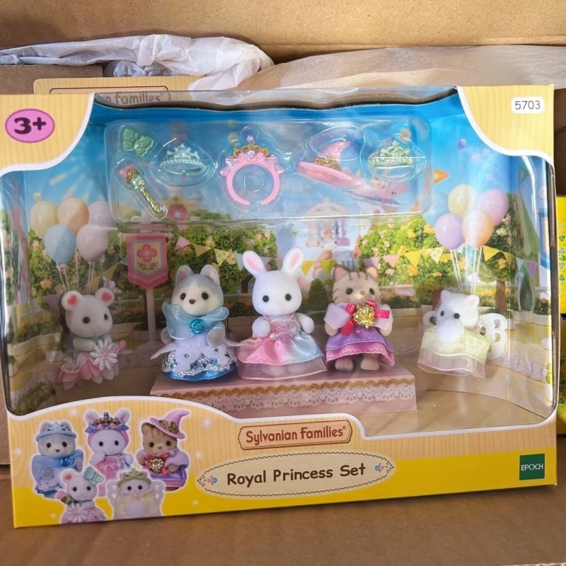 

Original Japan Sylvanian Families Figures Baby Doll Royal Princess Set Series Figures Doll Decoration Christmas Gift Toys Kids