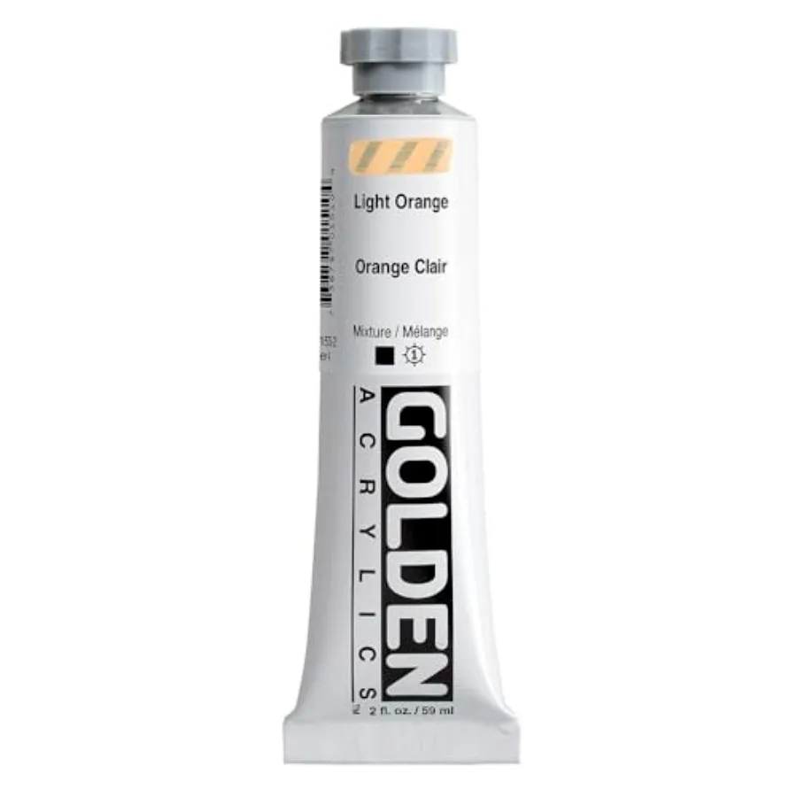 

Heavy Body Acrylics, Light Orange, 2 fl. oz. Tube, Professional Acrylic Paint, Opaque