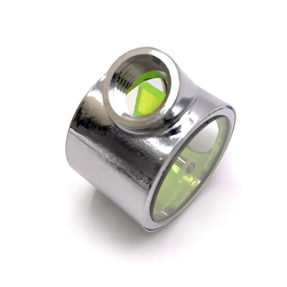 Портативный медный хромированный пятикрытие, 2-ходовой G1/4, резьбовой индикатор расхода водяного охлаждения, расходомер