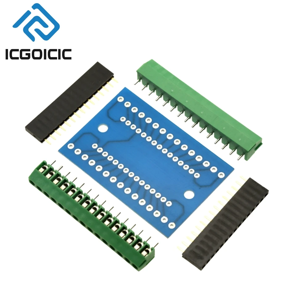 NANO V3.0 3.0 adaptor Terminal pengontrol papan ekspansi NANO IO Shield plat ekstensi sederhana UNTUK Arduino AVR ATMEGA328P