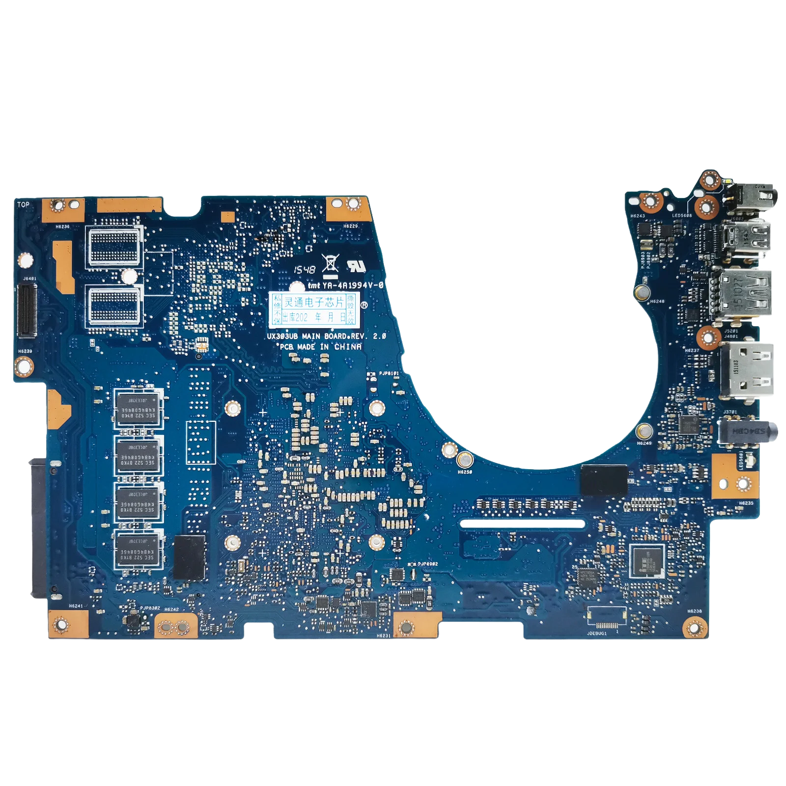 Placa base para ordenador portátil UX303UA para ASUS ZenBook UX303UB BX303U UX303UA U303UA U3000 U303UB UX303U con I3 I5 I7 CPU pruebas OK