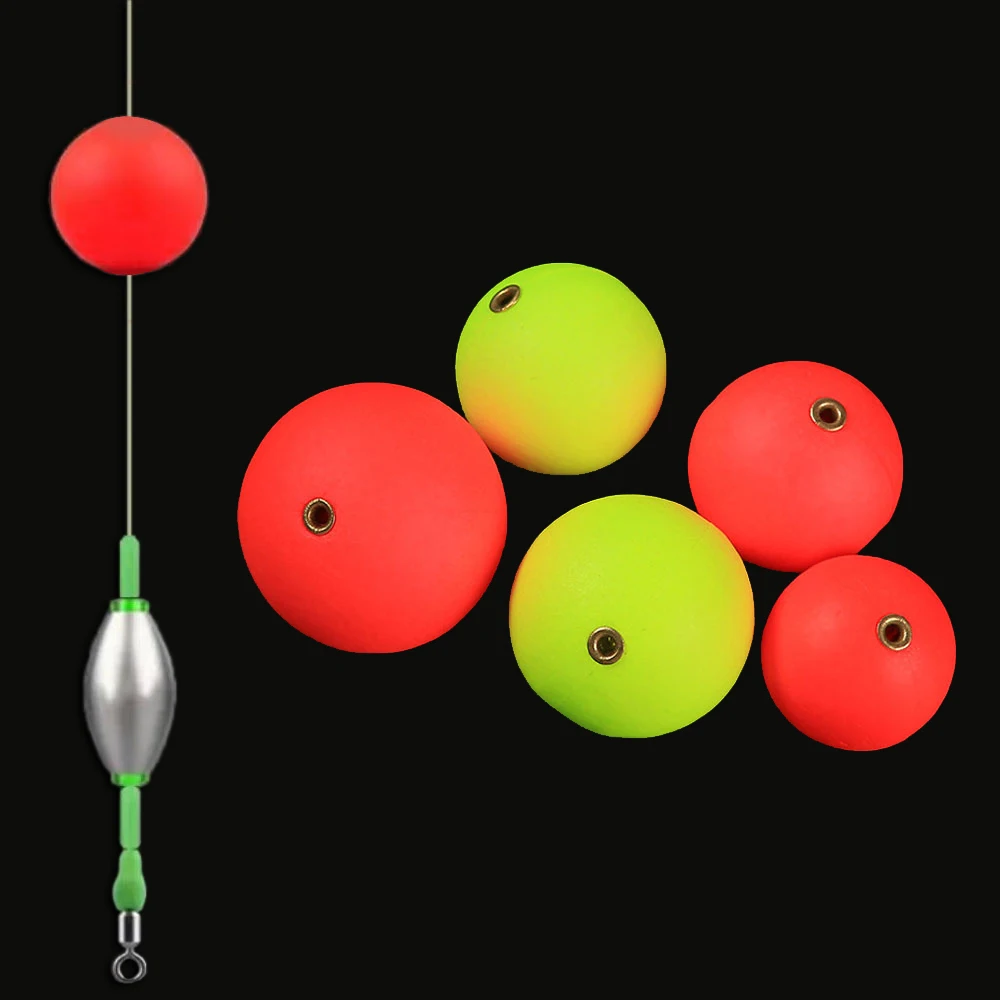 

20PCS 15mm-36mm EPS Float Ball Foam Ball Eye-catching Beans Hard Fishing Float Buoyancy Ball Outdoor Floating Fishing Tackle
