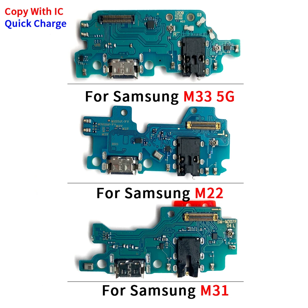 USB Charger Dock Connector Charging Port Microphone Flex Cable Replacement Parts For Samsung M11 M12 M13 M21 M22 M23 5G M31 M31S