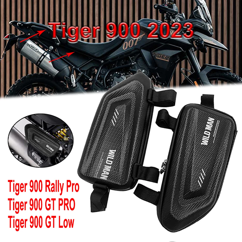 

For TIGER900 TIGER 900 Rally Pro GT Pro LOW Trident 660 motorcycle modified side bag waterproof triangle side bag hard s