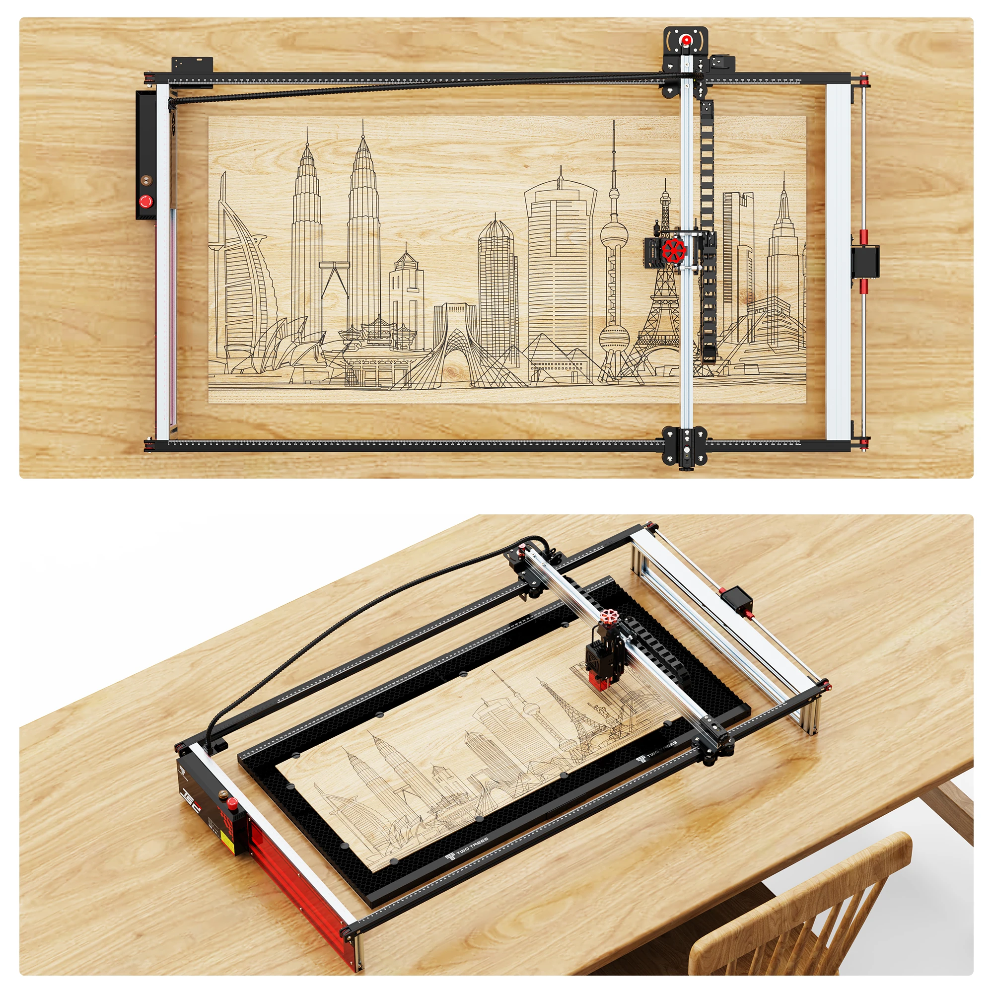 Twotrees 780x450mm Laser Engraver Upgrade Kit