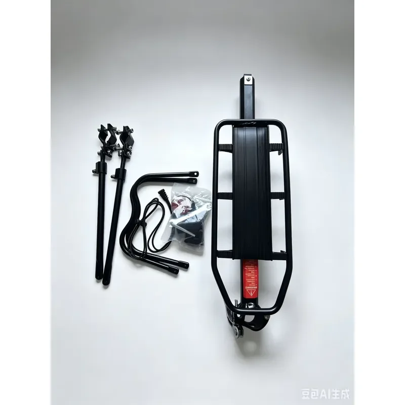 Lightweight Aluminum Alloy Bicycle Rear Frame Durable Structure Compact Design Fits Most Adult Bikes Secure Rear Seat