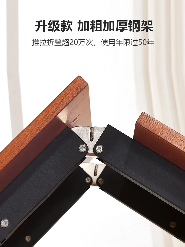 

ForFolding desk bookcase integrated American living room corner combination bookshelf solid wood home retractable computer desk