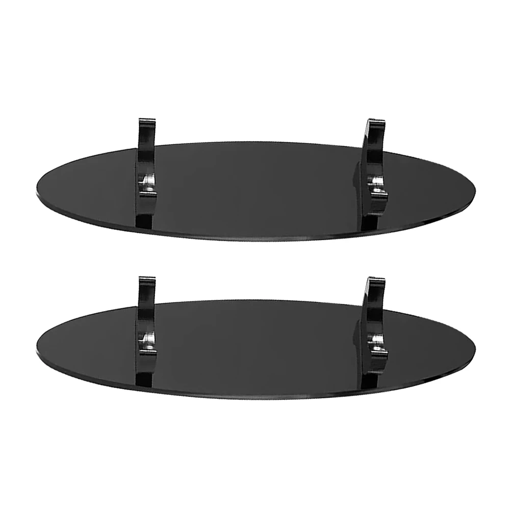 

2Pcs Pen Display Stand Acrylic Creative Pencil Holder Organizer Dual Slots Desk Makeup Brush Storage Home Office