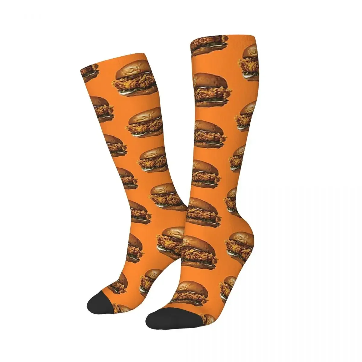 

Popeyes Chicken Sandwich Socks Harajuku High Quality Stockings All Season Long Socks Accessories for Unisex Christmas Gifts