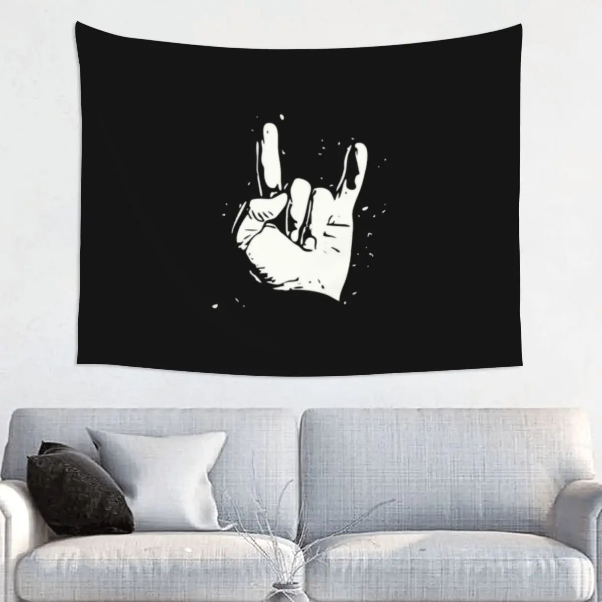 Customized Heavy Metal Rock Tapestry Hippie Room Decor Musician Music Lover Tapestries Wall Hanging for Living Room Home