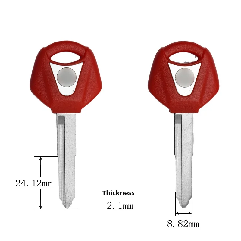 Chave da motocicleta Yamaha, Adequado para Yamaha XJ6, FZ6, FZ1, FZ8, R1R6, Chip anti-roubo, Pode ser levantado