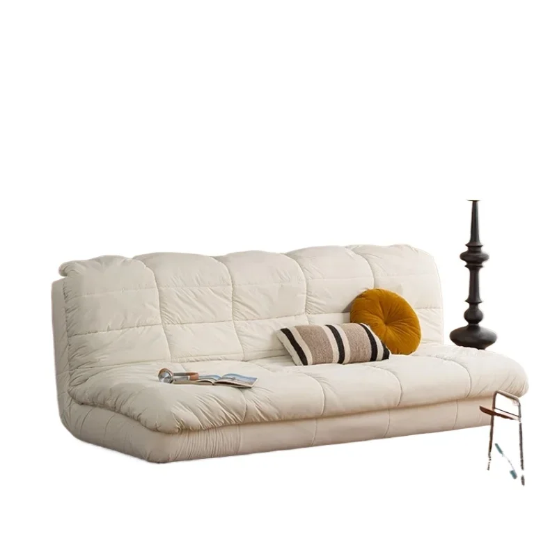 Cream wind sofa bed folding dual-purpose 2025 new reclining and sleeping living room folding sofa bed