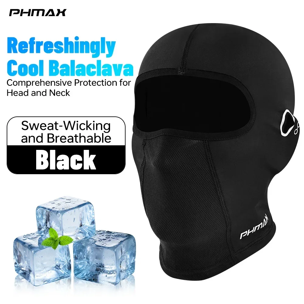 

PHMAX Motorcycle Riding Mask UV Protection Breathable Full Face Mask MTB Road Bike Sweat Dust Balaclava Mask Bicycle Headwear