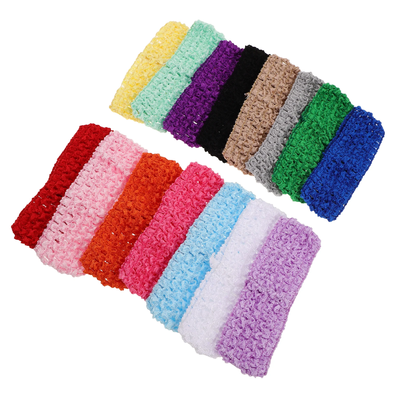 

30 шт. мягких вязаных повязок на голову, эластичные крючком-вязаные резинки для волос в стиле бохо-ретро для женщин, для вечеринок, активного отдыха и костюмированных мероприятий