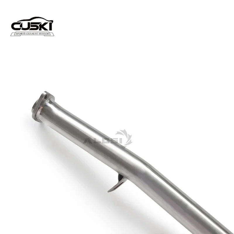 Risonatore per tubo anteriore di scarico isolato adatto per sistema di scarico con raccordi di scarico in acciaio inossidabile Subaru BRZ 2.0l 2013-2018