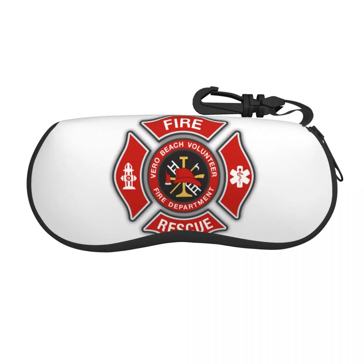 Fire Rescue Firefighter Shell Eyeglasses Protector Cases Cute Sunglass Case Glasses Pouch