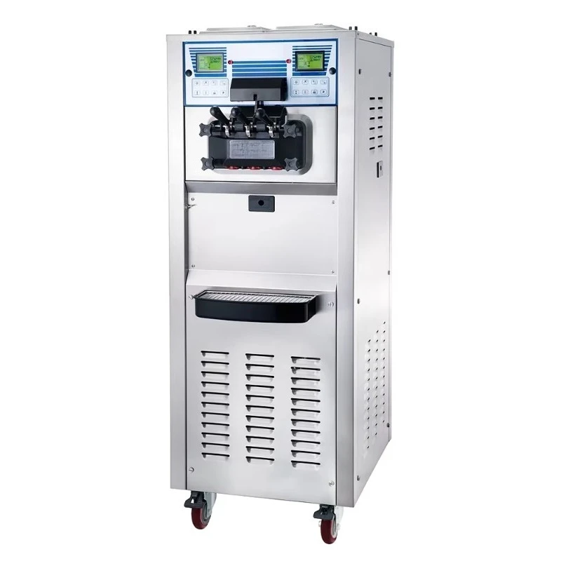 2+1 Flavor Dual System High Capacity Commercial Ice Cream Machine for Shop Custom