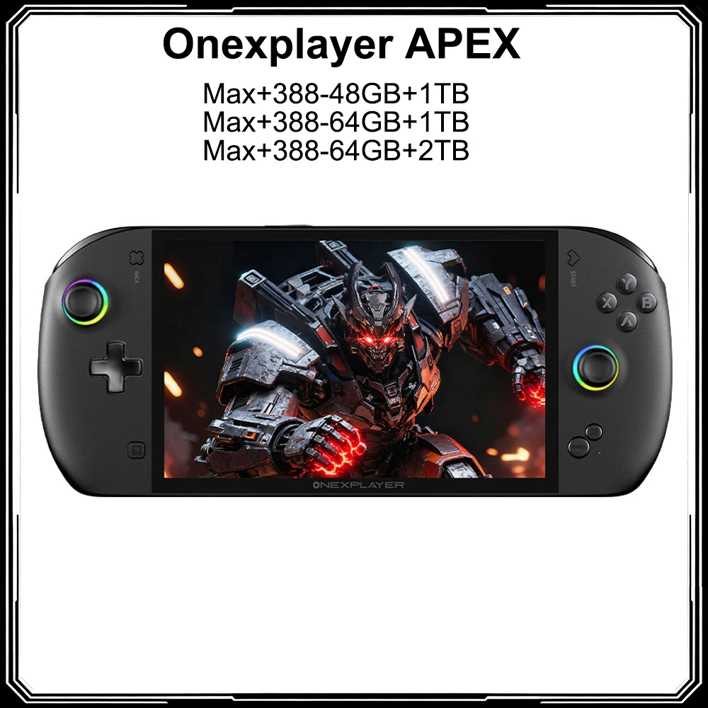 OneXplayer Onexfly APEX Gaming Laptop AMD Ryzen AI Max+388 DDR5 64GB 8‘’ 120Hz Handheld Game Console Tablet Fingerprint Unlock