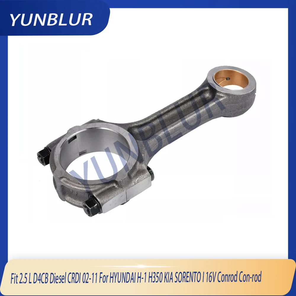 

L=224mm 1pcs Engine Parts Connecting Rod Fit 2.5 L D4CB Diesel CRDI 02-11 For HYUNDAI H-1 H350 KIA SORENTO I 16V Conrod Con-rod