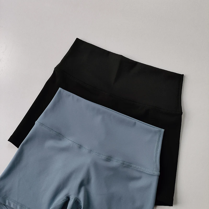 Yoga-Sportshorts, eng anliegende, elastische Dreiteilhose, hautfreundliches Gefühl, hohe Taille, hüftformend, schnelltrocknende Yoga-Hotpants – Detail 19