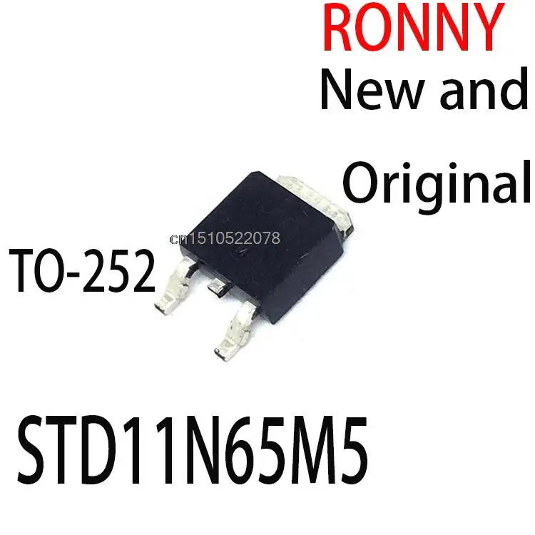 10PCS New and Original   11N65M5 11N65 TO-252 STD11N65M5