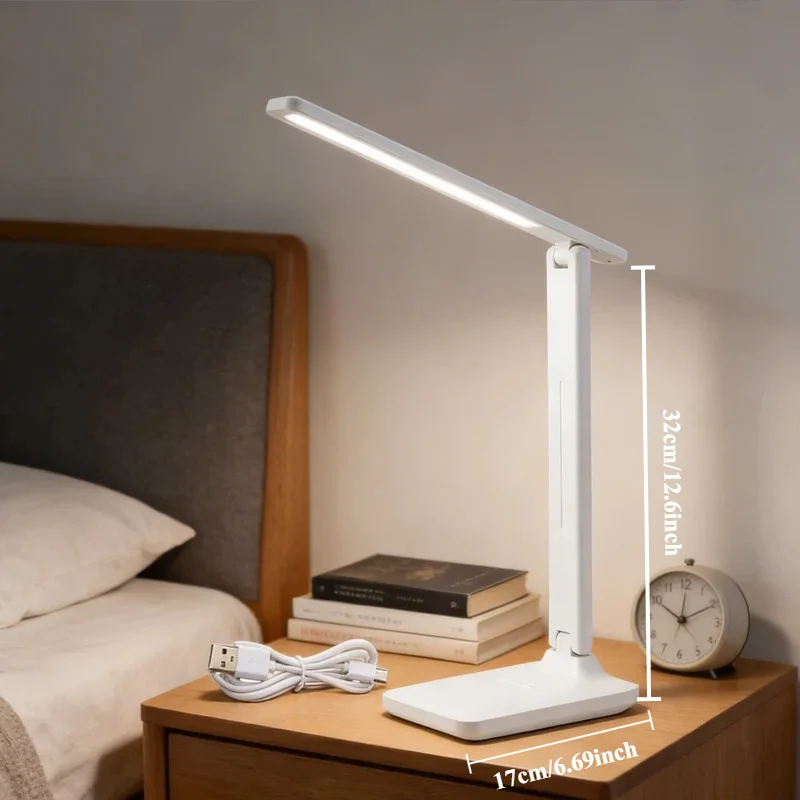 

Foldable Eye Protection Desk Lamp Supports Three-speed Dimming Supports USB Charging Desk Light Reading Table Lamp Stationery