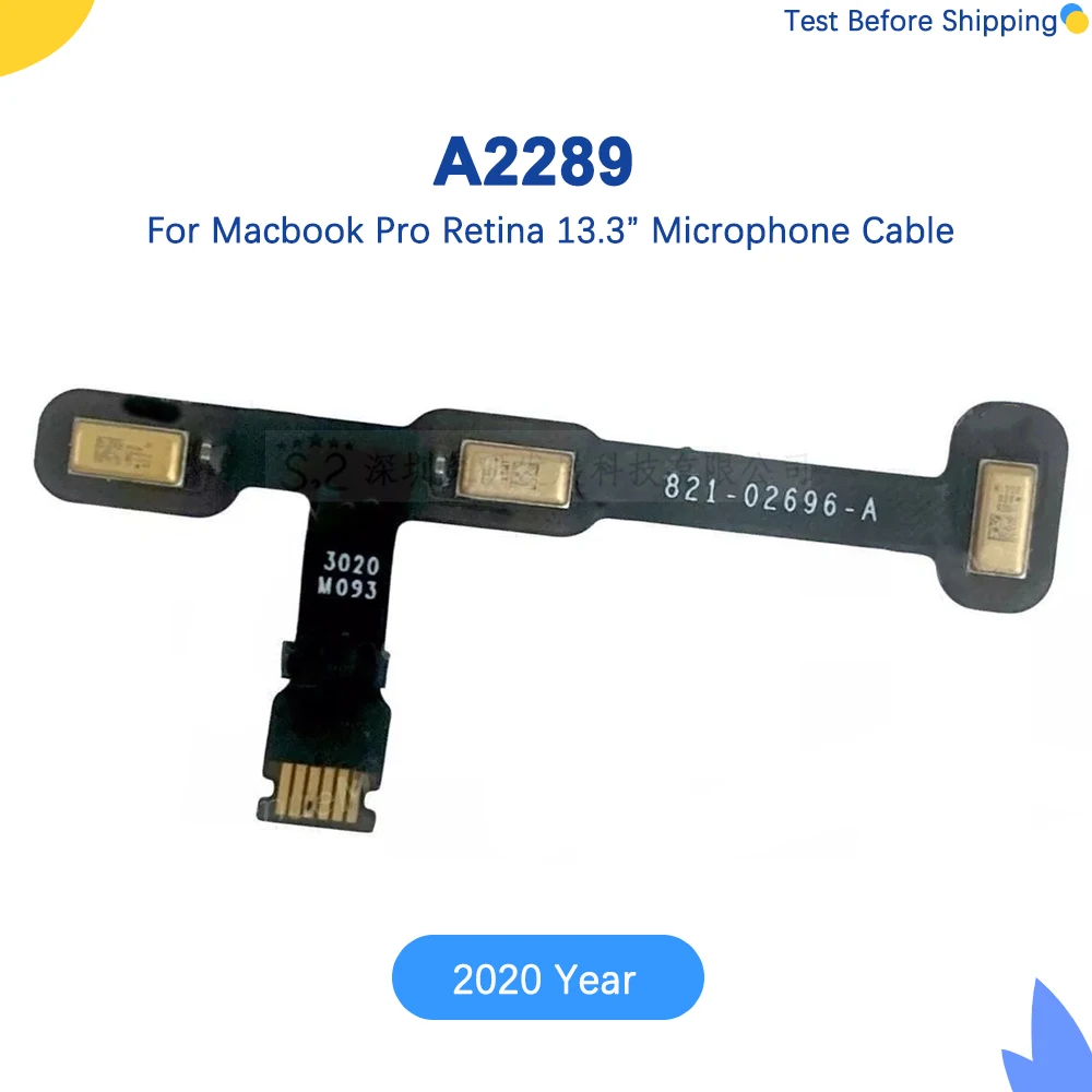 

New A2289 Microphone Cable For Macbook Pro Retina 13.3" A2289 Mic. Cable 821-02696-A 2020 Year