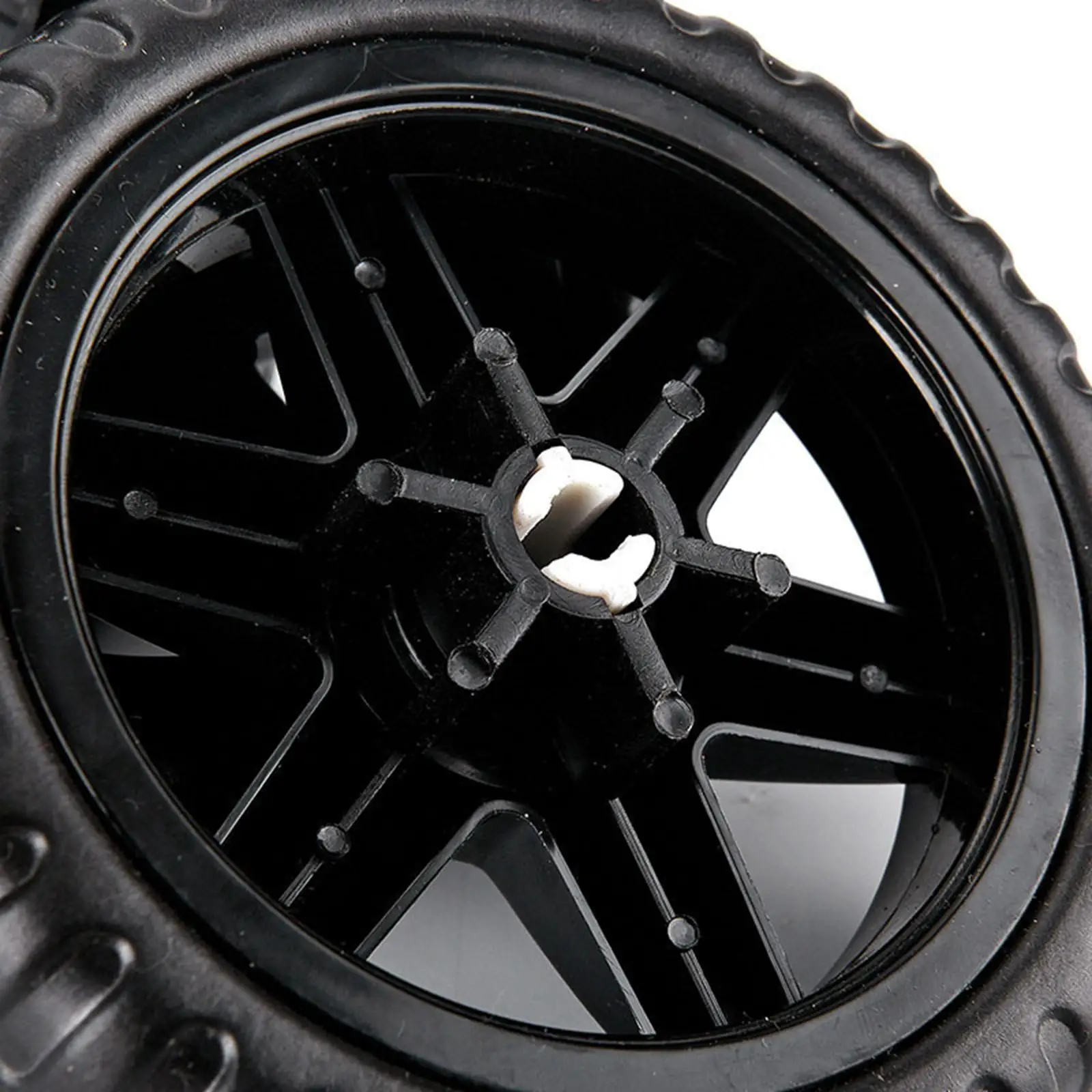 2 Pieces Rubber Caster Wheelbarrow Tire Accessories Replacement Parts Cart EVA High Qualiy Hole Shaft 0.8cm Flat Free Tire