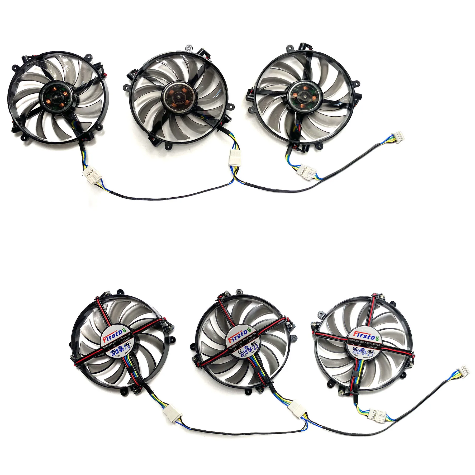 New For LEADTEK GeForce GTX1070 1070ti 1080 WinFast HURRICANE Graphics Card Replacement Fan FD7010H12D