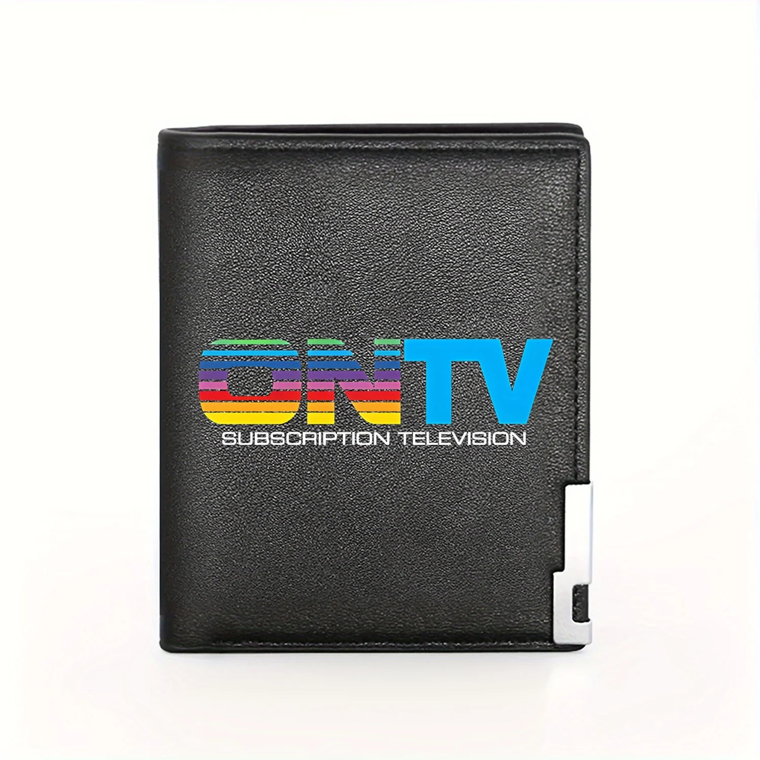 ONTV Subscription Television logo,a vibrant retro design. Business Mens Casual Elegant Simple Practical Quality Wallet Stylish P