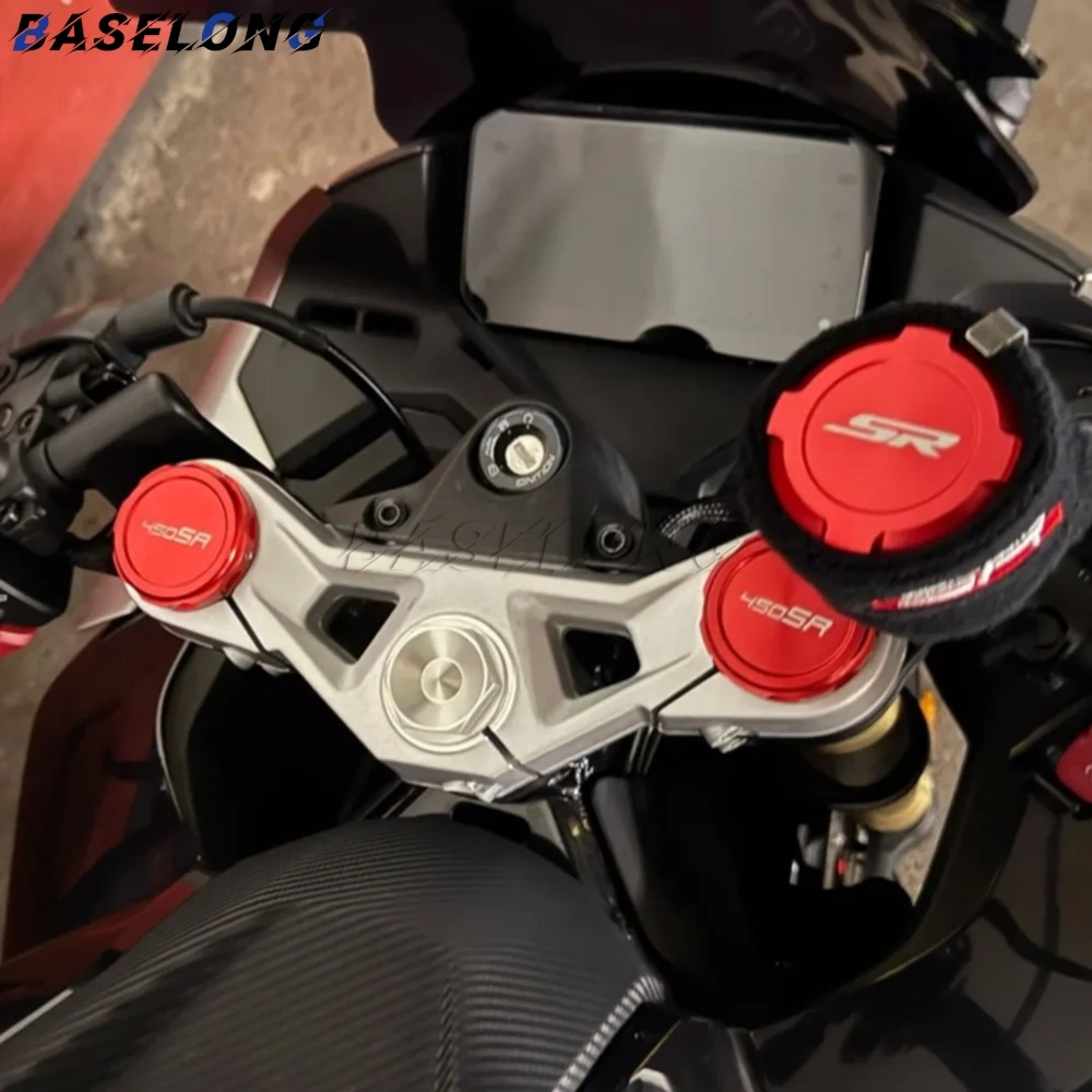 

Motorcycle Front Shock-Absorbing Cap Upper Top Axle Steering Rod Nut Bolt For CFMOTO 450SR 450SS 450SRS 450 SR SS SR-S 2022-2026