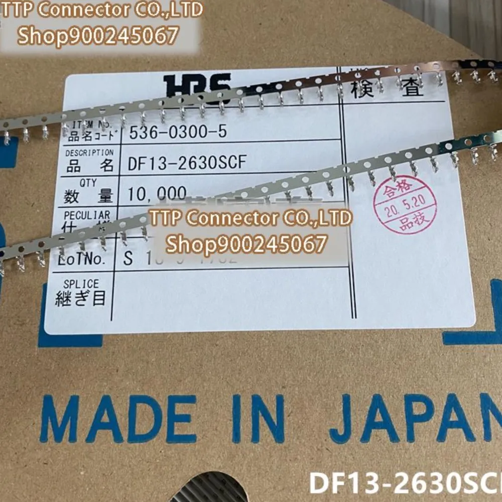 100 pcs/lot connecteur DF13-2630SCF jauge de fil 26-30AWG 100% nouveau et original