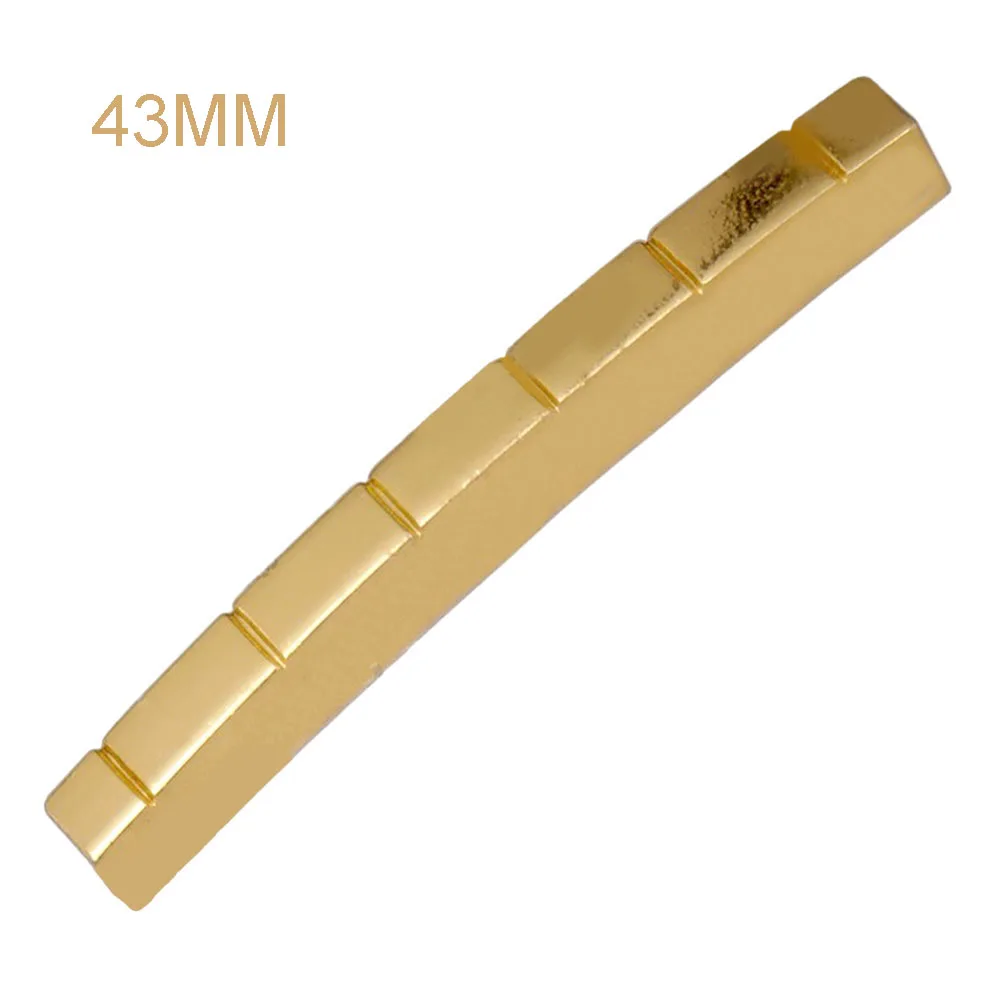 Improve Your TL ST Electric Guitar\\\'s Tone with Brass Plated Guitar Nut  42MM43MM Size  Reliable and Long lasting