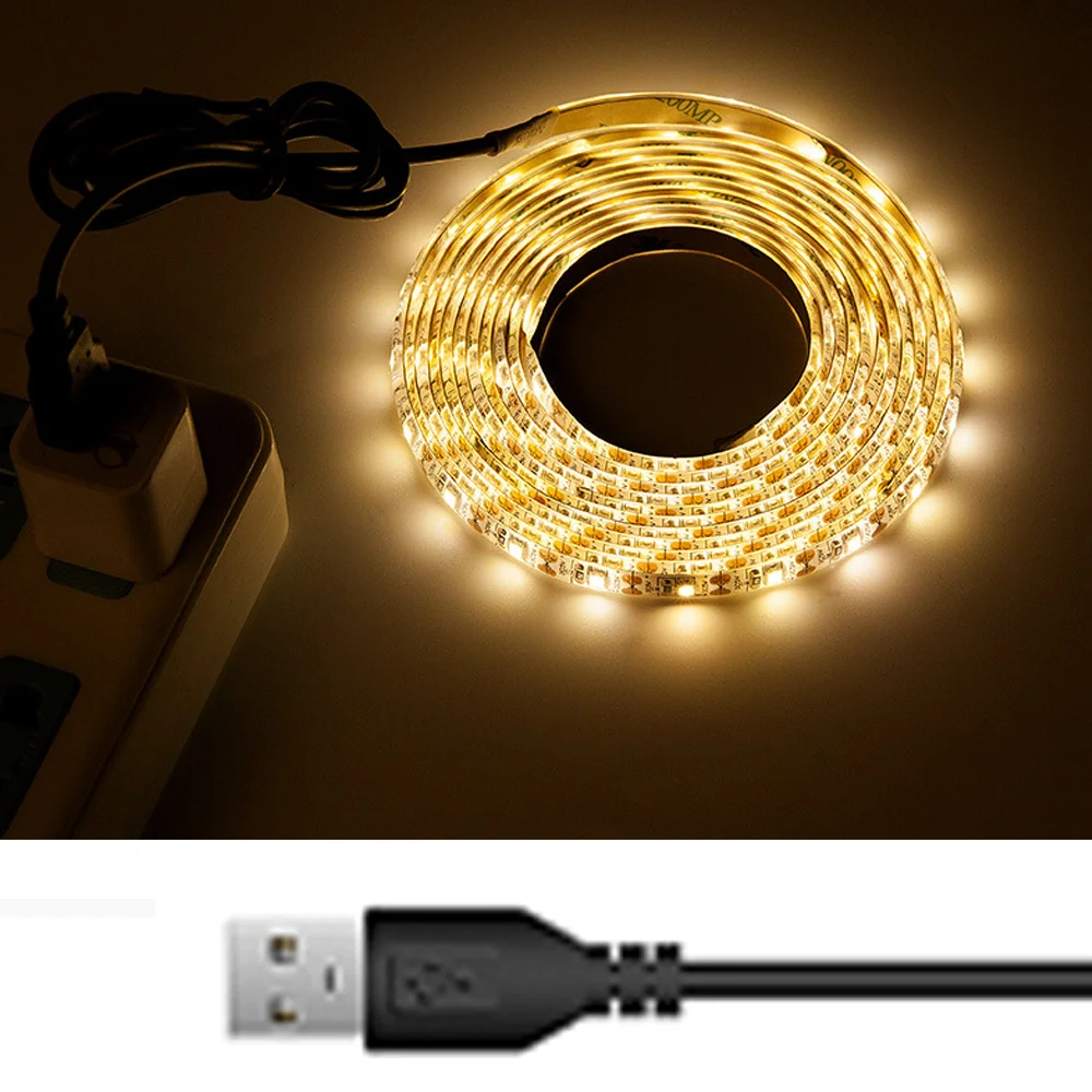 

USB Led Strip Lights DC 5V 2835 TV Background Lighting Tape Lamp Living Room Christmas Decoration Home Lighting Night Light